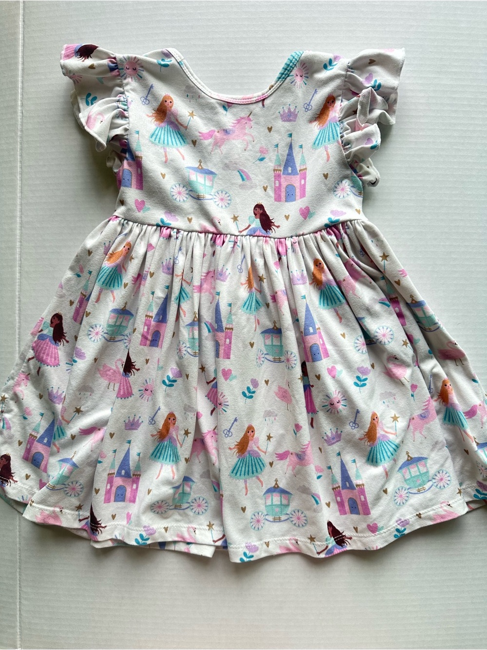 Mila & Rose Cinderella Fairy Princess Flutter Sleeve Dress 3T